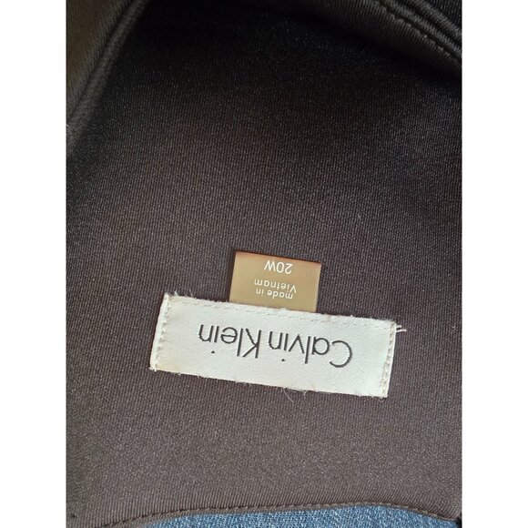 Calvin Klein Womens Black Sleeveless Sheath Dress Size 20W Polyester/Spandex - Picture 4 of 7